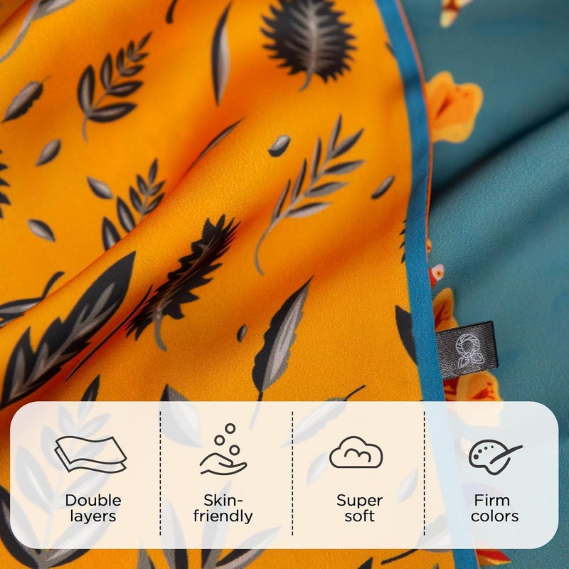 vimate Hair Scarf for Women Fashion Satin Silky Feeling Neck Scarf Bag Purse Scarf for Handbag Handle Etc - Image 2